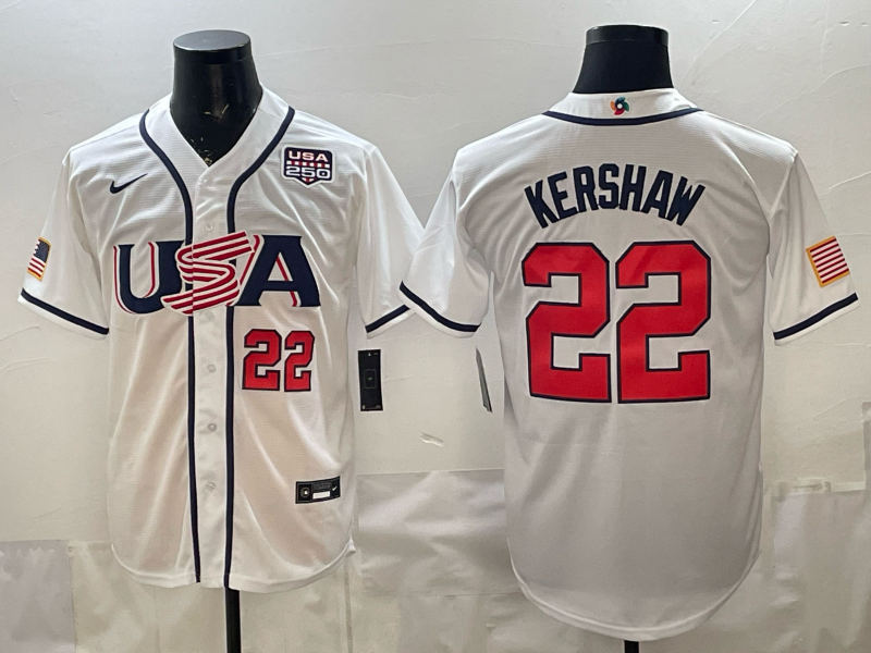 Men 2026 World cup white MLB Nike jersey 0033->->MLB Jersey